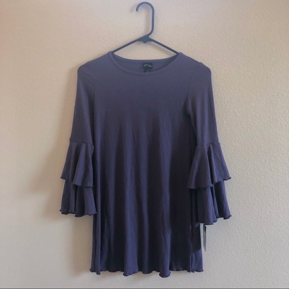 Purple Ruffle Dress - Picture 1 of 3